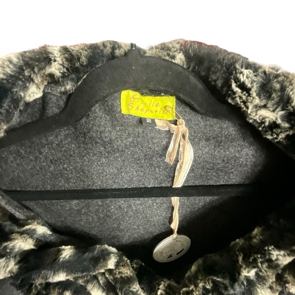 Giselle Shepatin Gray Wool Faux Fur Samantha Jacket - Picture 11 of 14